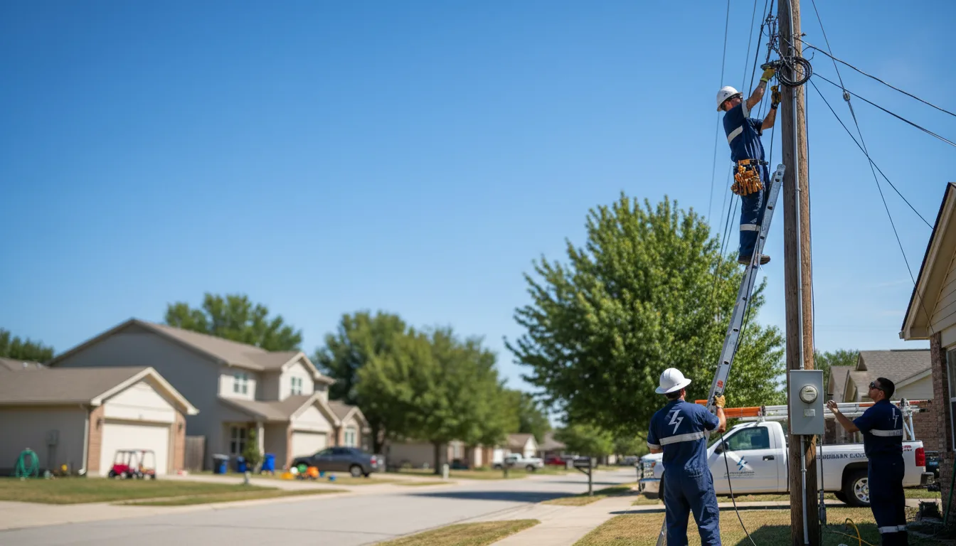 Residential electrician providing installation services in Bennet, NE